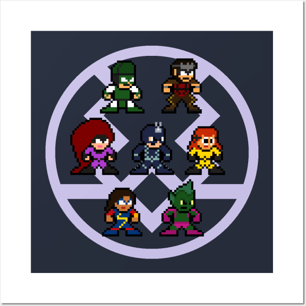 The Inhumans 8bit Pixel Art Wall Art by 8-BitHero